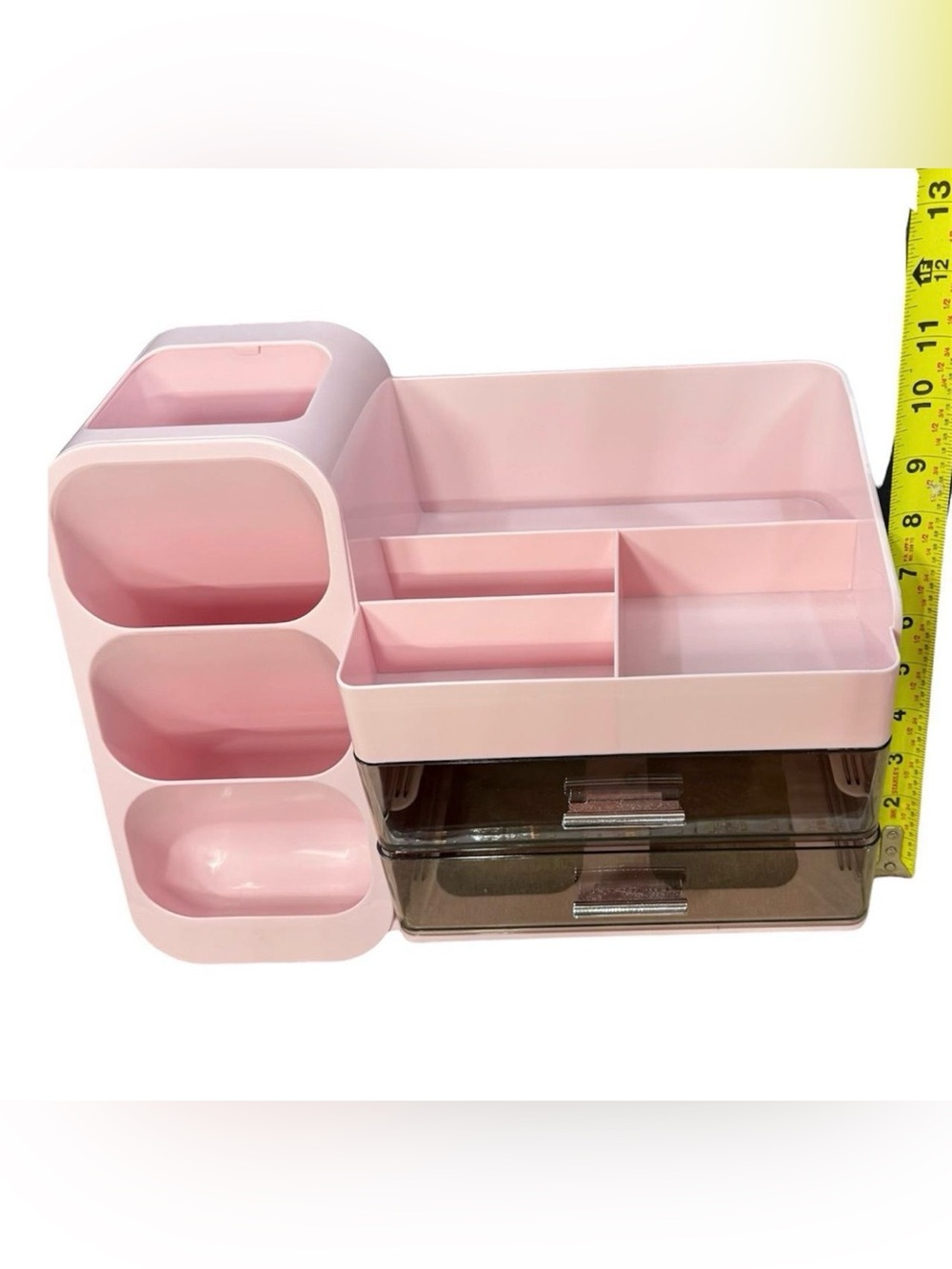 Cute Pink Countertop Cosmetic Organizer & Stationery Display Box NEW - Picture 6 of 8